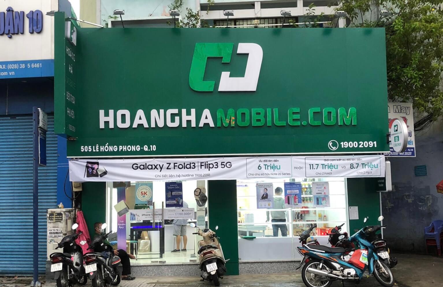 Hoàng Hà Mobile là cửa hàng cung cấp dịch vụ thuê bao di động của nhà mạng Vietnamobile