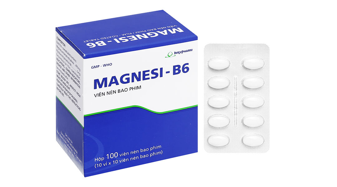 Magnesi B6 là thuốc gồm 2 hoạt chất là Magie và Vitamin B6
