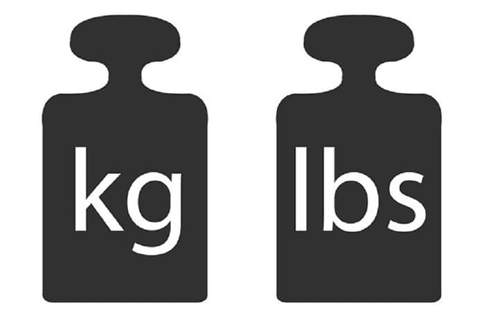 Sự khác nhau giữa 2 đơn vị đo lường Lbs và Kg