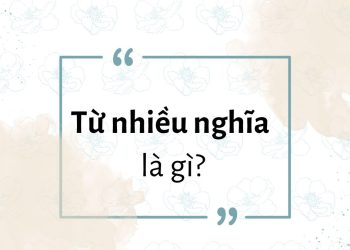 Từ nhiều nghĩa là gì?